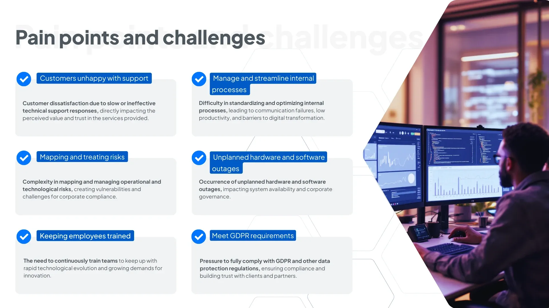 Pain points and challenges