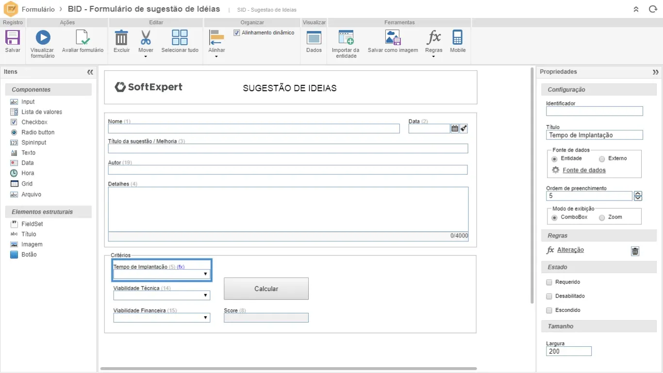 Registro de ideias e demandas
