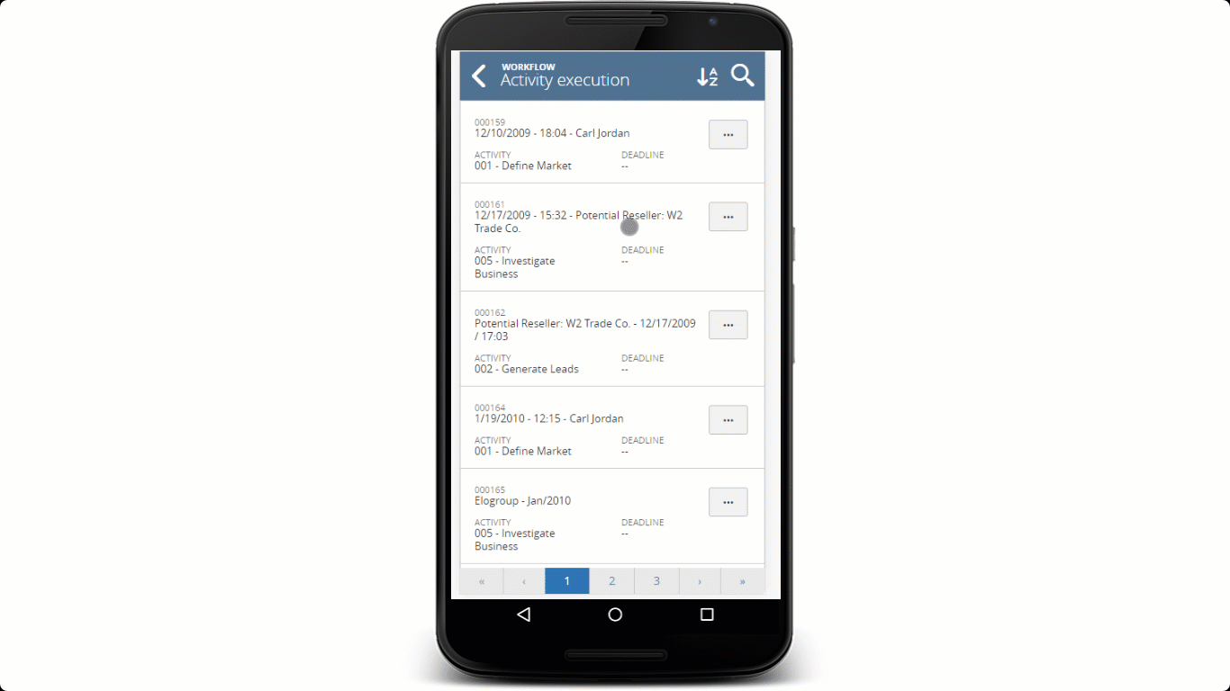 Approval of contracts via mobile