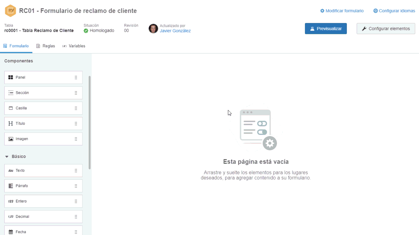 Cree formularios adaptables