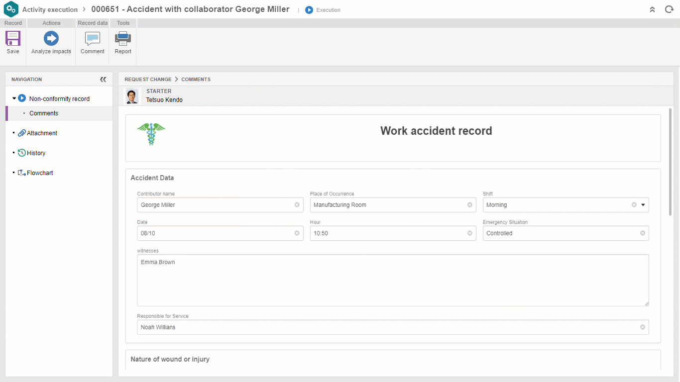 Register and document non-conformities efficiently