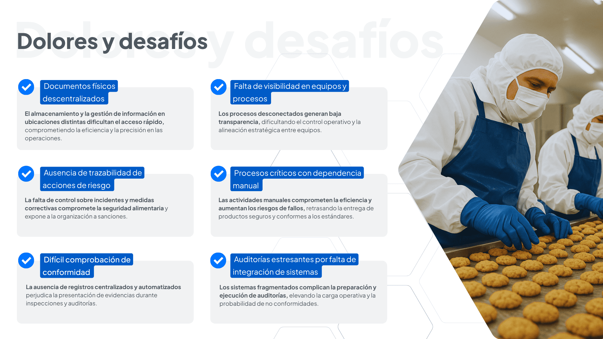 Dolores y desafíos