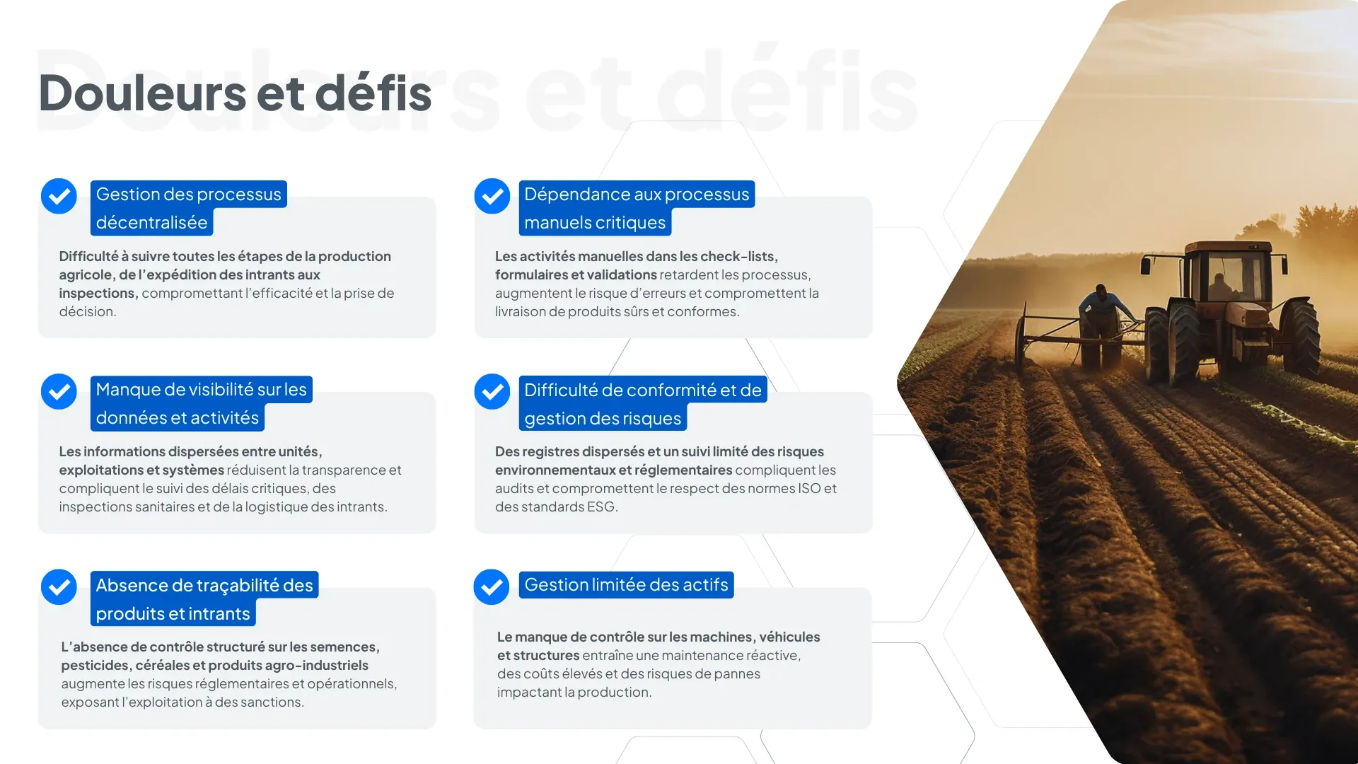 Douleurs et défis