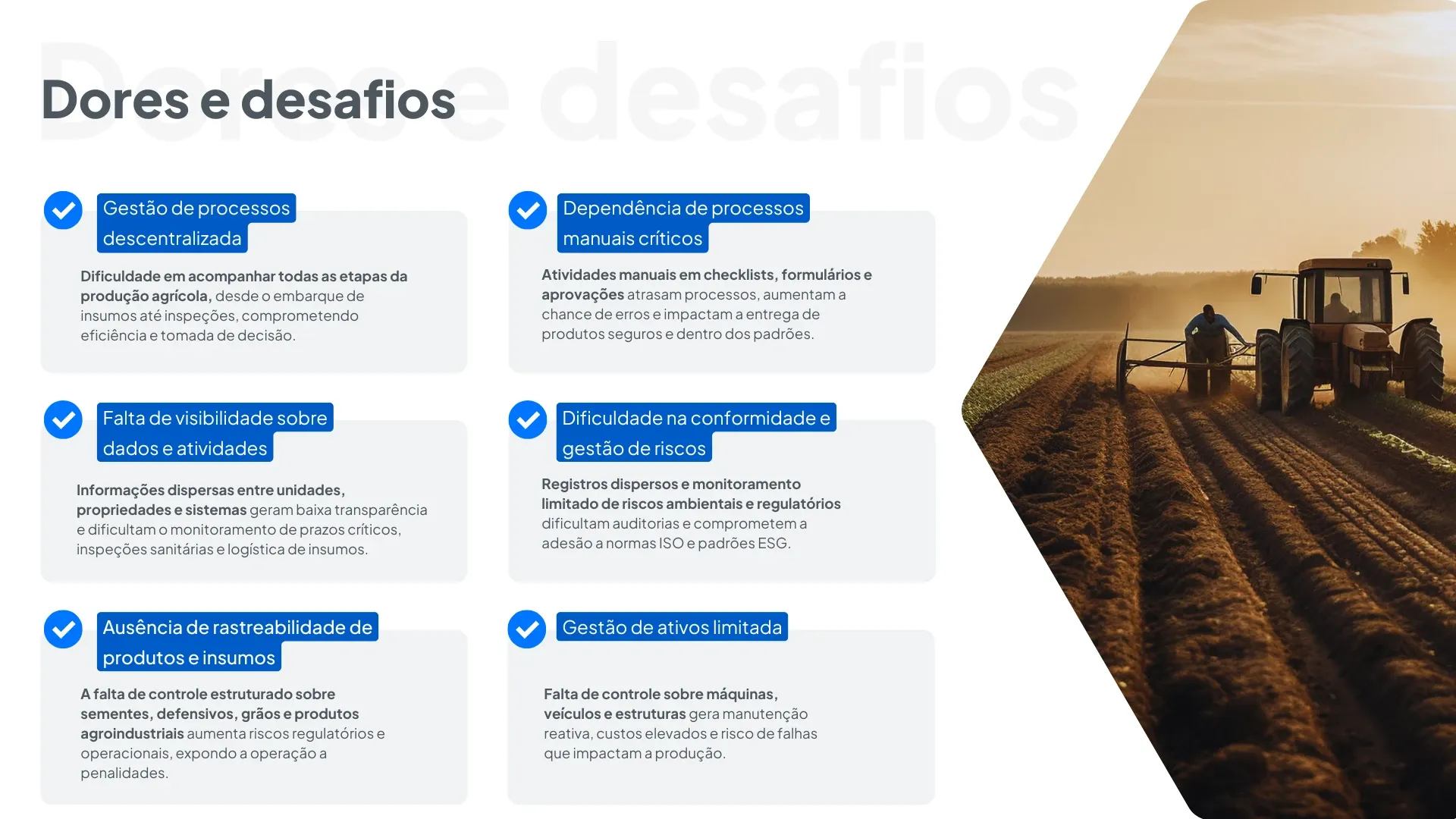 Dores e desafios