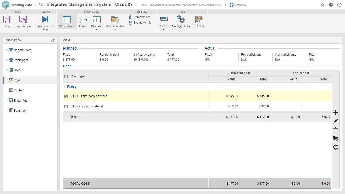  Control and compare planned vs. actual costs  