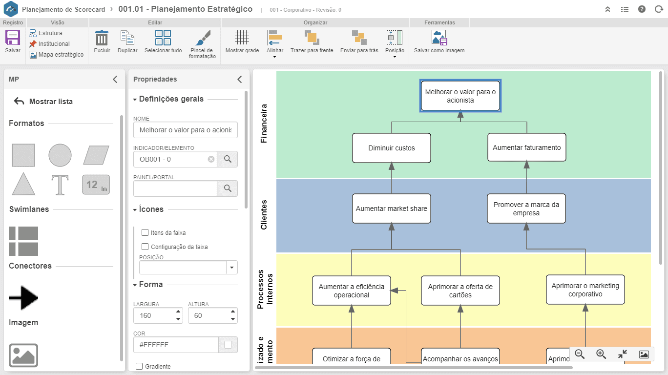 Editor de mapa estratégico